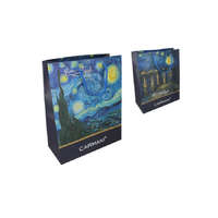 Hanipol H.C.033-1811 Ajándéktáska papír,26x32x12cm, Van Gogh:Csillagos éj/Csillagos éj a Rhone folyó felett