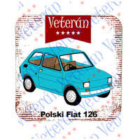  Veterán autós poháralátét - Polski Fiat 126