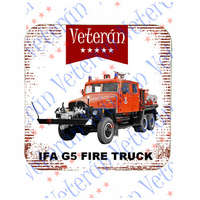  Veterán autós poháralátét - IFA G5 tűzoltóautó (Fire Truck)