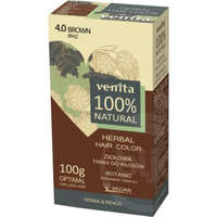 Venita Venita 100% natural gyógynövényes hajfesték 4.0 barna 100 g