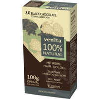 Venita Venita 100% natural gyógynövényes hajfesték 3.0 fekete csokoládé 100 g