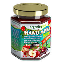 Organic force Organic force manó manna elixír béta-glükán tartalmú gyümölcs-zöldség koncentrátum gyerekeknek 3 éves kortól 210 g