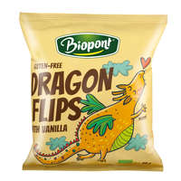 Biopont Biopont bio dragon flips kukorica snack valódi vaníliával 25 g