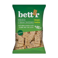 Bettr Bettr bio vegán teljes kiőrlésű magvas kréker zöldfűszerekkel 150 g
