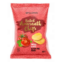 Mclloyds Mclloyds bio amaranth chips sült snack paradicsomos bazsalikomos 65 g