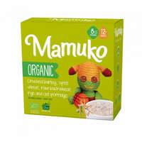 Mamuko Mamuko bio zab, fényes hajdina, árpa, tönköly, rozs, zabkása, zabpehely 6 hónapos kortól 200 g
