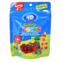 Amos Sweets Amos Sweets 4d építhető fun and play gummy blocks vegyes gyümölcsízű gumicukor 100 g