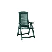 CURVER CURVER Aruba sötét zöld Összecsukható, dönthető háttámlájú kerti szék