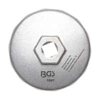 BGS Technic Olajszűrő leszedő kupak, 14 lapú, Ø 74 mm, Audi, BMW, Mercedes-Benz, Opel, VW