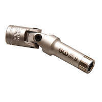 BGS Technic Izzítógyertya kulcs, csuklós, hatszögletű, 3/8", 9 mm