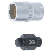 BGS Technic Olajleeresztő kulcs, négyszögletű, 8 mm / 10 mm