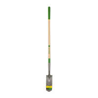 Truper JOHN DEERE TRS-4-RBA-JD Árokásó lapát, 10 cm széles pengével, íves vállak, 120 cm-es prémium keményfa nyéllel, gumírozott markolattal (35122)
