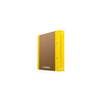 DONAU Gyűrűs könyv, 2 gyűrű, D alakú, 50 mm, A4, karton, DONAU "Life", neon sárga