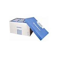 DONAU Archiválókonténer, levehető tető, 545x363x317 mm, karton, DONAU, kék-fehér