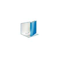 LEITZ Gyűrűs könyv, 2 gyűrű, D alakú, 40 mm, A4 Maxi, karton, LEITZ "Wow", kék
