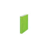 LEITZ Gyűrűs könyv, 2 gyűrű, D alakú, 40 mm, A4 Maxi, karton, LEITZ "Wow", zöld