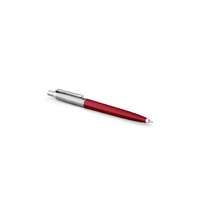 PARKER Golyóstoll, 0,7 mm, ezüst színű klip, piros tolltest, PARKER "Royal Jotter Originals", kék