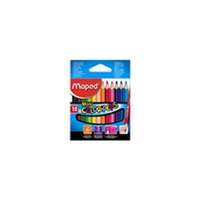 MAPED Színes ceruza készlet, háromszögletű, MAPED "Color`Peps Star Mini", 12 különböző szín