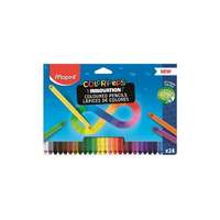 MAPED Színes ceruza készlet, háromszögletű, MAPED "Color`Peps INFINITY", 24 különböző szín