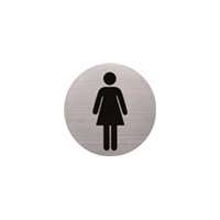 HELIT Információs tábla, rozsdamentes acél, HELIT, női mosdó