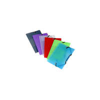 VIQUEL Gumis mappa, 20 mm, PP, A6, VIQUEL "Propyglass Mini", vegyes színek