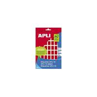 APLI Etikett, 12x18 mm, kézzel írható, színes, kerekített sarkú, APLI, piros, 448 etikett/csomag