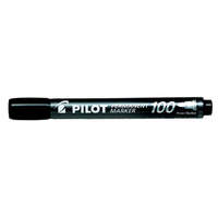 PILOT Alkoholos marker, 1 mm, kúpos, PILOT "Permanent Marker 100", fekete