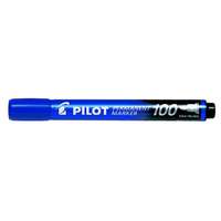 PILOT Alkoholos marker, 1 mm, kúpos, PILOT "Permanent Marker 100", kék