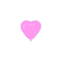 . Léggömb, 40 cm, szív alakú, rózsaszín