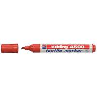 EDDING Textilmarker, 2-3 mm, kúpos, EDDING "4500", piros