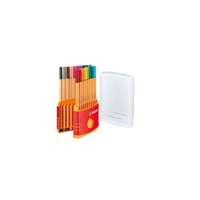 STABILO Tűfilc készlet, 0,4 mm, STABILO "Point 88 ColorParade", 20 különböző szín