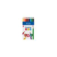 ICO Színes ceruza ICO Creative Kids háromszögletű vastag festett 12 db/készlet