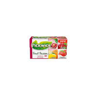 Pickwick Gyümölcstea PICKWICK Fruit Fusion piros variációk cseresznye-áfonya-eper-citrus-bodza-krémes eper 20 filter/doboz