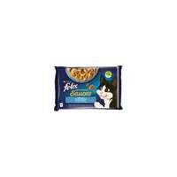 FELIX Állateledel alutasakos FELIX Sensations Sauces macskáknak 4-pack halas tőkehal-szardínia válogatás szószban 4x85g
