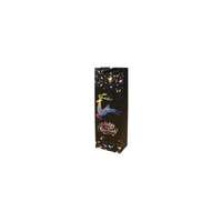 CREATIVE Italtasak CREATIVE 12,8x36x8,2 cm karácsonyi fekete mintás aranyozott glitteres zsinórfüles