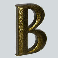  B Antik bronz házhoz betű