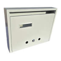 Gomboss/Perfekto Lépcsőházi Postaláda (Ibiza) 310Mm X 230Mm X 60Mm Felfele Nyíló Névjegy Szürke