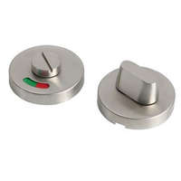 Gomboss/Perfekto Alsó Rozetta Rozsdamentes Inox WC Takaró Kerek Szabad/Foglalt Jelzővel (indikátoros)