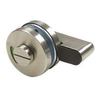 Gomboss/Perfekto Alsó Rozetta Rozsdamentes Inox WC Takaró Kerek Szabad/Foglalt Jelzővel Záró Funkció (indikátoros)