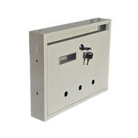 Gomboss/Perfekto Lépcsőházi Postaláda (Monaco) 310mm X 230mm X 60mm lefele nyíló Szürke