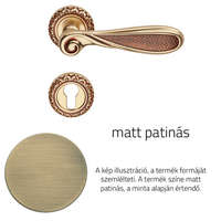 Linea Cali Linea Cali Aisha matt patinás díszes rozettás kilincsgarnitúra 1650 RB 115 PM