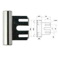 Otlav pánt 3 részes táskás 335 Fém Közép Nikkel V8000