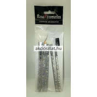 Rose Cosmetics Rose Cosmetics Sminkecset Készlet Nagy Ezüst Csillámos 5db-os