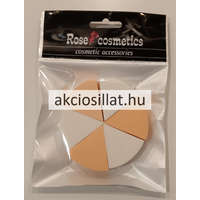 Rose Cosmetics Rose Cosmetics Kozmetikai szivacs 6 db-os natúr színű háromszőg alakú