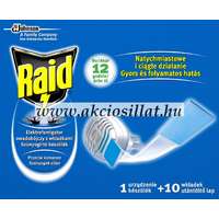 Raid Raid elektromos lapkás szúnyogirtó készülék + 10 utántöltő lap