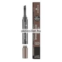 Essence Essence Brow Pomade + Brush Szemöldökformázó Ecsettel 04 Dark Brown