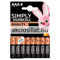 Duracell Duracell AAA Simply ceruza elem 8db (LR03)