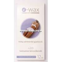 E-Wax E-Wax hideggyanta szőrtelenítő csík testre érzékeny bőrre 12db + 2db lemosókendő