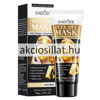 Sadoer Sadoer Peel-Off Gold Collagen + Hyaluronic Acid Mask Arcmaszk Arany Kollagénes és Hialuronsavas 100g
