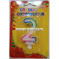 Candels Szülinapi 2 számos gyertya 6cm tortagyertya